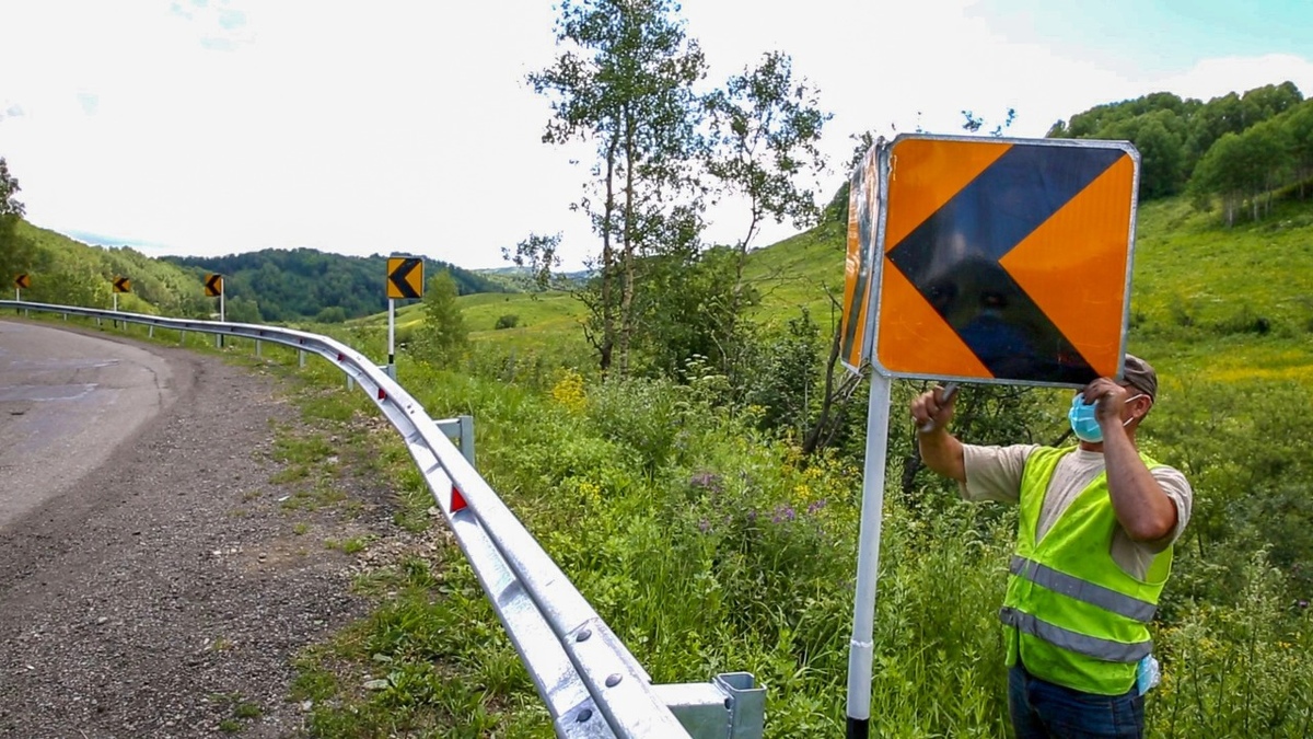 На трассе Усть-Каменогорск — Алтай установили знаки ограничения скорости