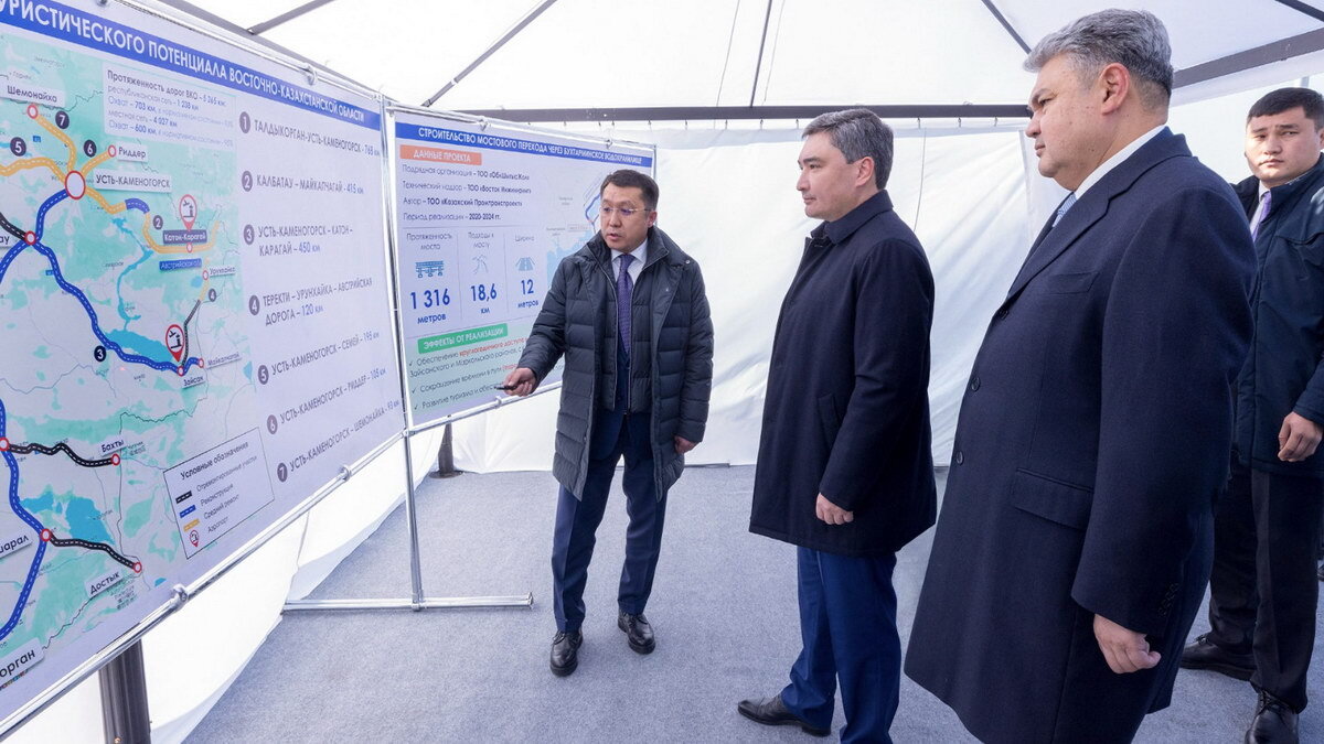 В ВКО открыли мост через Бухтарминское водохранилище