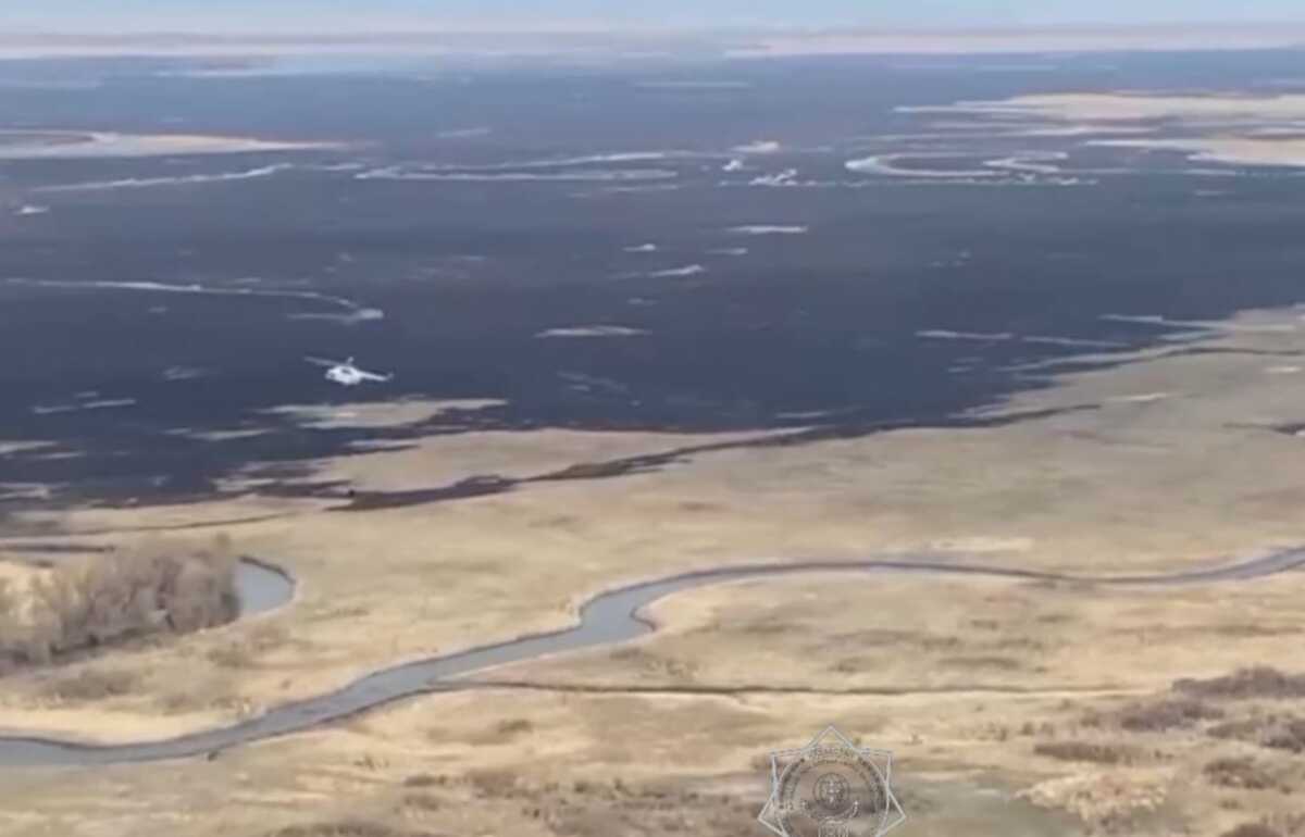 В Зайсанском районе ВКО ликвидировано возгорание камыша и сухой травы