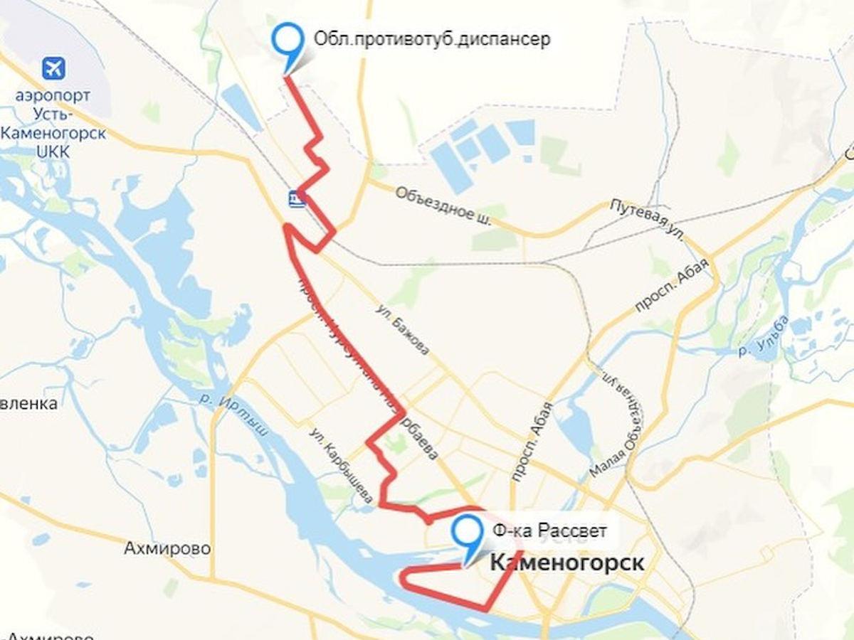В Усть-Каменогорске изменилась схема движения одного из маршрутов 