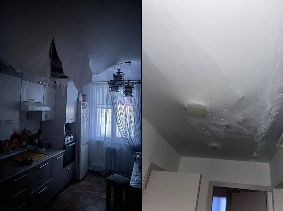 В одной из новостроек Усть-Каменогорска рухнул потолок